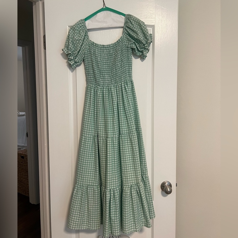 SundayUp Green Checkered Blouse